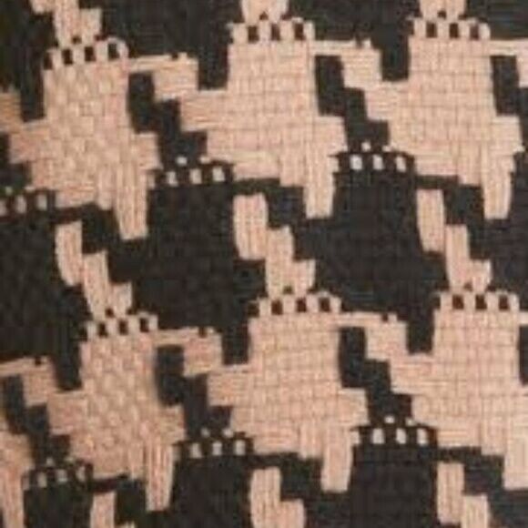 NWT L'AGENCE Angelina Houndstooth Open Front Blazer in Cappuccino Black Brown - Picture 6 of 16